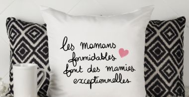 Coussins personnalisés avec citation