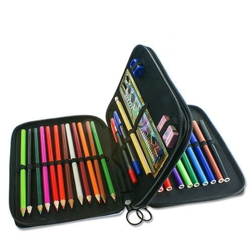 Trousse remplie crayons feutres personnalisée Daim