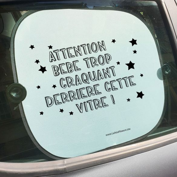 Pare-soleil (2 pièces) Bébé trop craquant