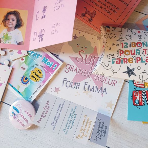 Boîte à grande soeur remplie personnalisable