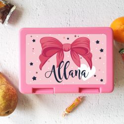 Boîte à goûter personnalisée Noeud