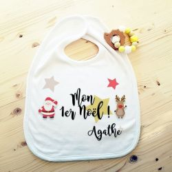 Bavoir personnalisable Mon 1er Noël
