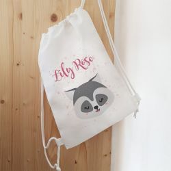 Sac de sport enfant personnalisable modèle Raton laveur