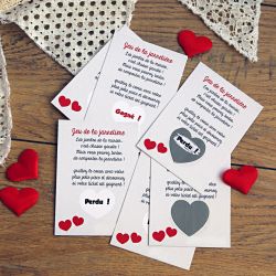Tickets à gratter jeu de la jarretière Animation mariage