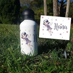 Gourde ou bouteille personnalisée pour enfant modèle Fée 2